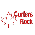 Outlined Maple Leaf Curlers Rock